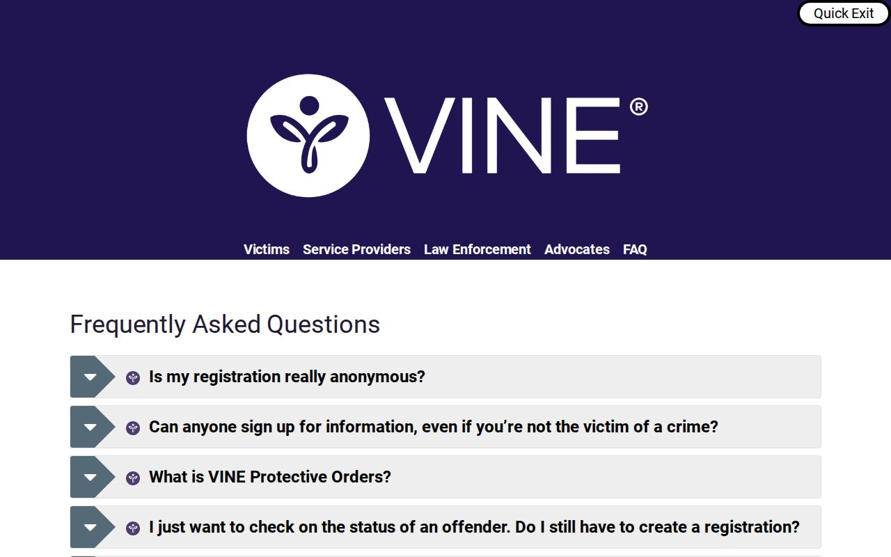 Charles City County VINELink release coverage information